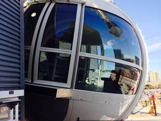 A High Roller observation wheel pod as seen during a hard hat tour Jan. 22, 2014.
